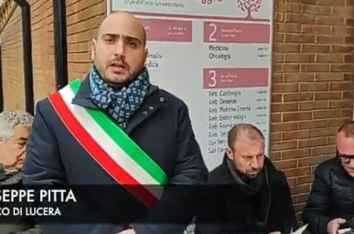 Sindaco Pitta Protesta contro il Declino dell'Ospedale "Lastaria" a Lucera