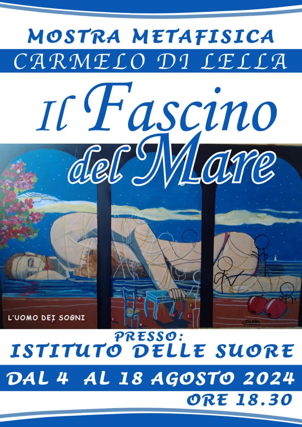 Mostra Metafisica "Il Fascino del Mare" di Carmelo di Lella a Rodi Garganico