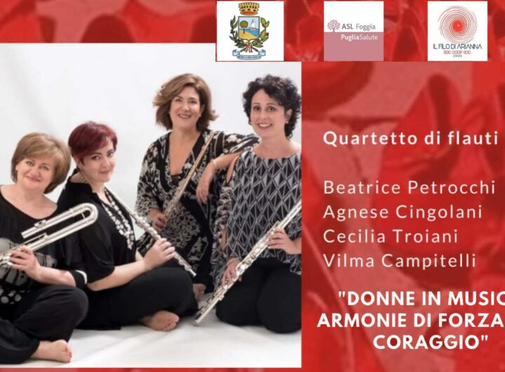 Rodi Garganico: sabato 16 novembre "Donne in musica: armonia di forza e di coraggio"