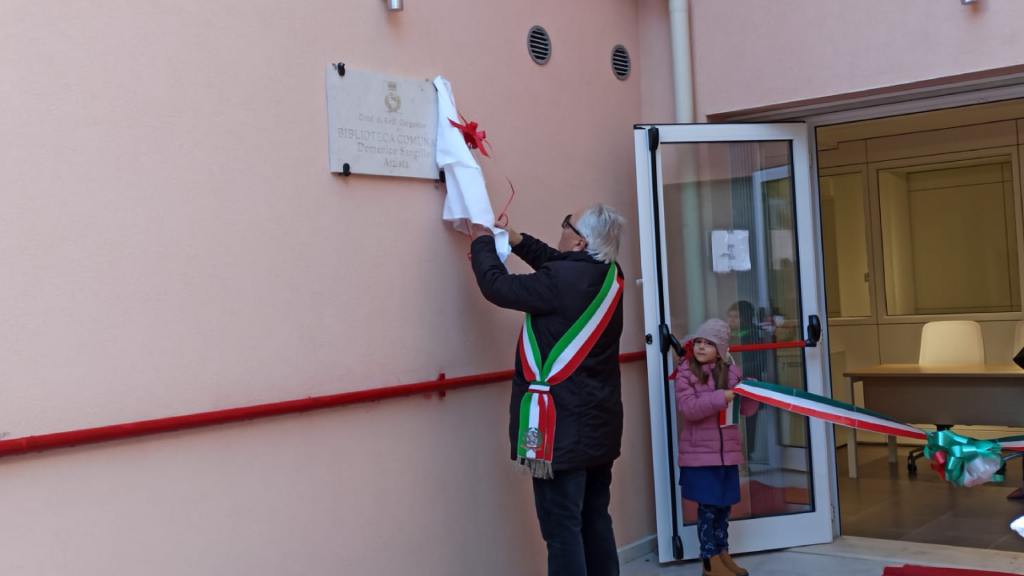 Stamattina, a Rodi Garganico, Inaugurazione della biblioteca intitolata a "Domenico Sangillo"